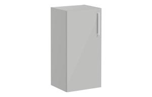 VitrA Root Flat 40cm 1 Door Lower/Base Unit (LH Hinge) - Shiny Pearl Grey